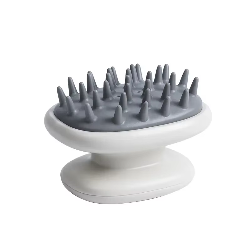 Brosse de massage du cuir chevelu en silicone, shampooing, corps, lavage des cheveux, peigne, bain, 