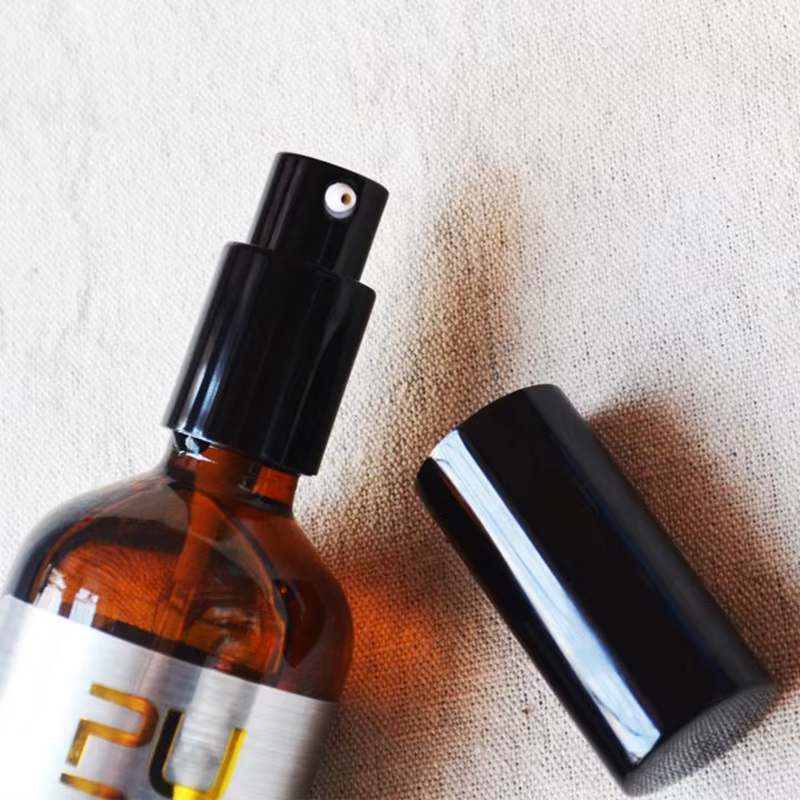 PURC – huile d'argan marocaine, traitement lissant pour cheveux, réparation des frisottis endommagés