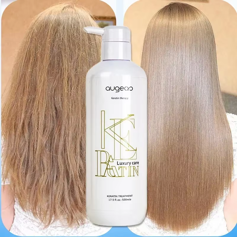 Traitement lissant à la kératine pour cheveux bouclés et crépus, 500ml, vente en gros, produits prof