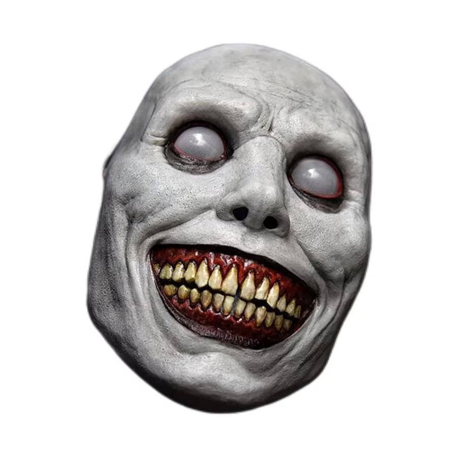 Masque effrayant Masque d'horreur d'Halloween Masque blanc effrayant le plus effrayant avec les yeux