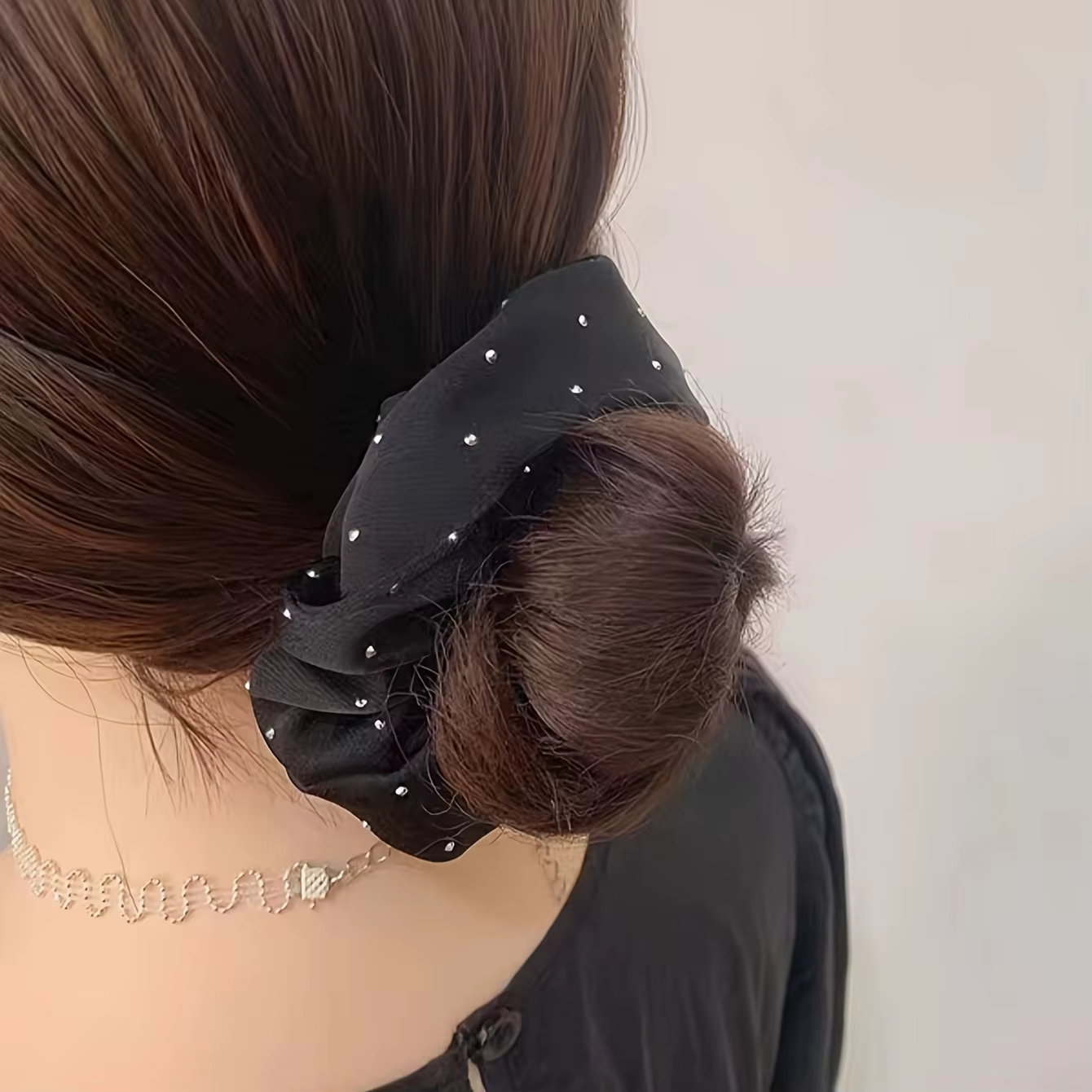 Chouchous en satin avec décor de biscuits, cravates douces et confortables pour cheveux, queue de ch