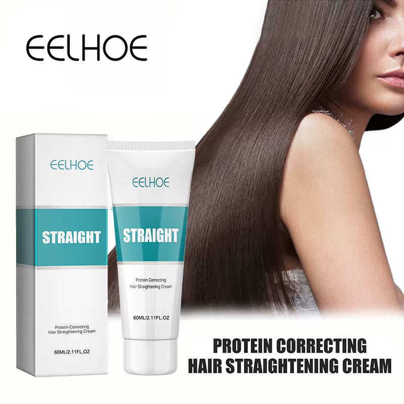 Crème lissante professionnelle à la kératine, 60ML, traitement endommagé, lissage plus rapide, soins