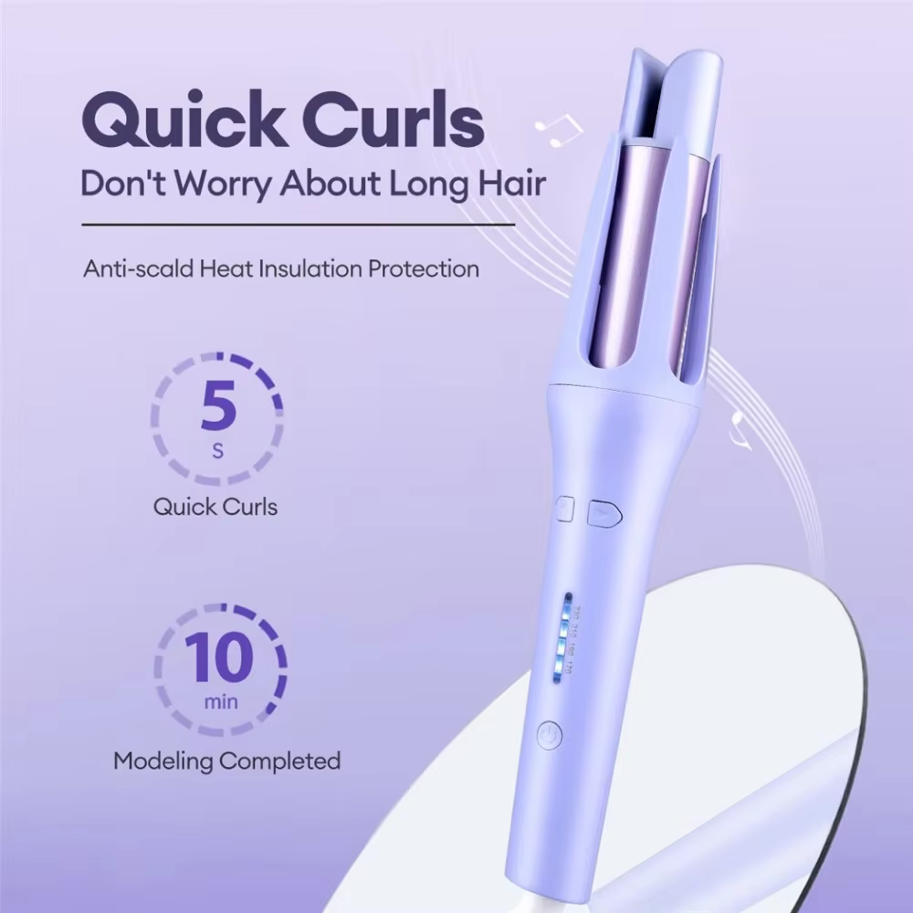 Bigoudi automatique 32MM rouleau à cheveux en céramique rotatif automatique fer professionnel baguet