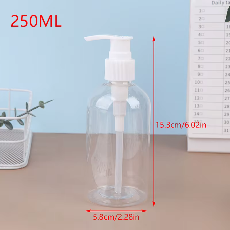 Bouteilles distributrices portables avec pompe de 200 à 500 ml – Contenants cylindriques durables po