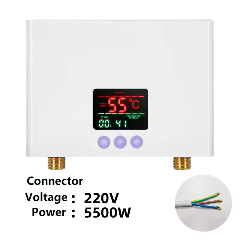 Chauffe-eau instantané 110V/220V, 3000W/5500W, chauffage électrique mural pour salle de bains, douch