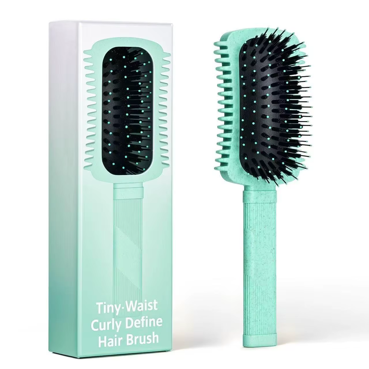 Brosse pour cheveux bouclés, brosse définissante et volumisante pour cheveux bouclés, brosse pour dé