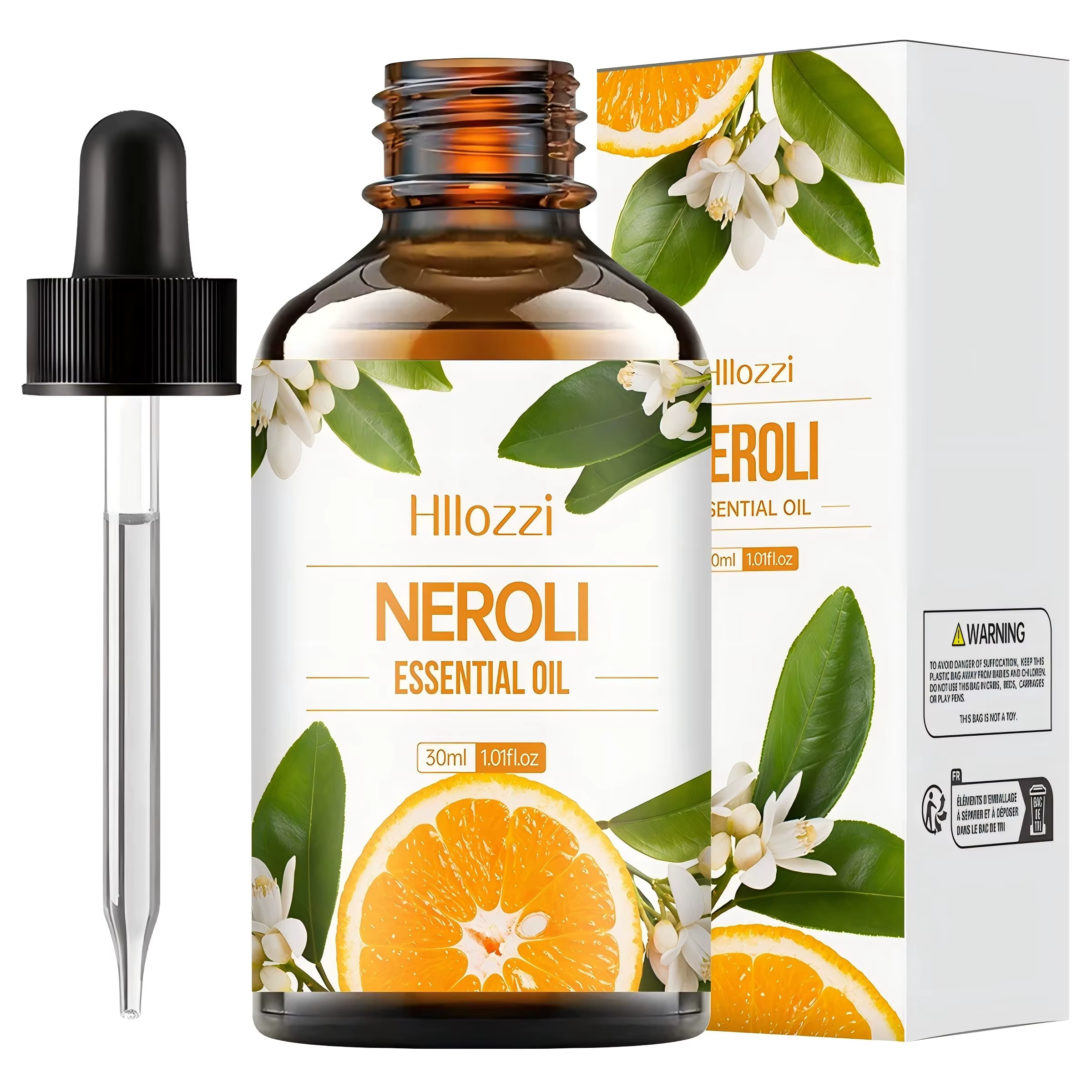 30ml Neroli huile essentielle soins capillaires aromathérapie humidificateur brûleur à la main bougi