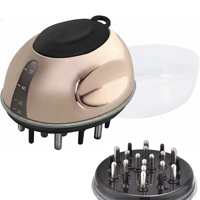 Applicateur d'huile capillaire pour cuir chevelu, masseur, peigne à liquide portable, peigne de mass