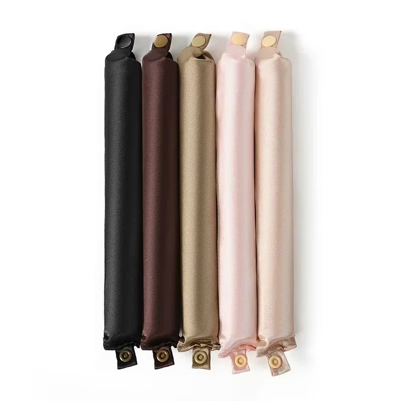 Tige à friser sans chaleur, bandeau en Satin, bigoudis sans chaleur, boucles paresseuses, bigoudis d