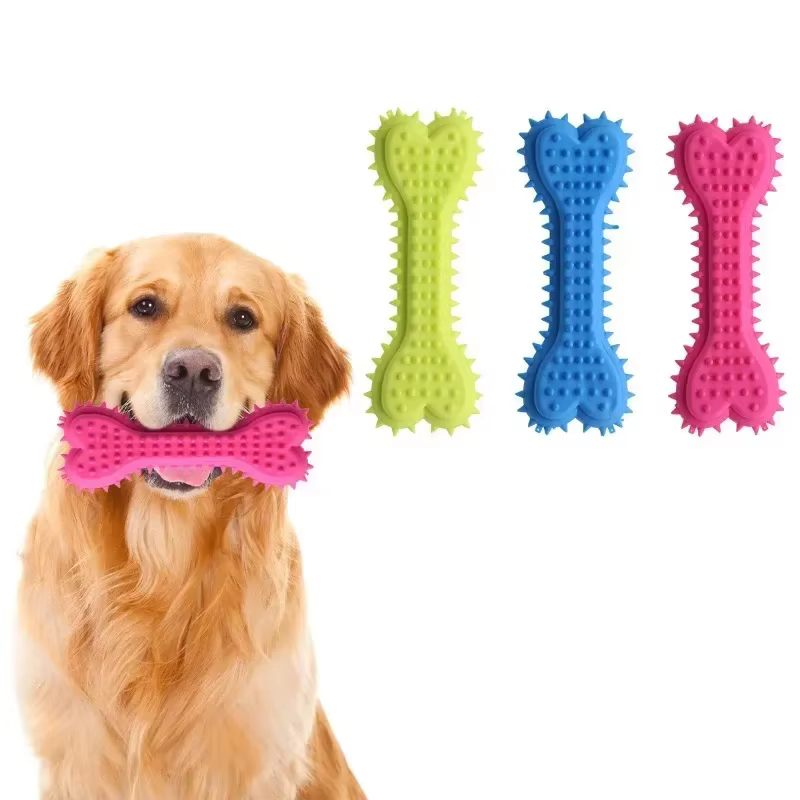 Jouets à mâcher en forme d'os pour chien, jouets à mâcher pour le nettoyage des dents, bâton de bros