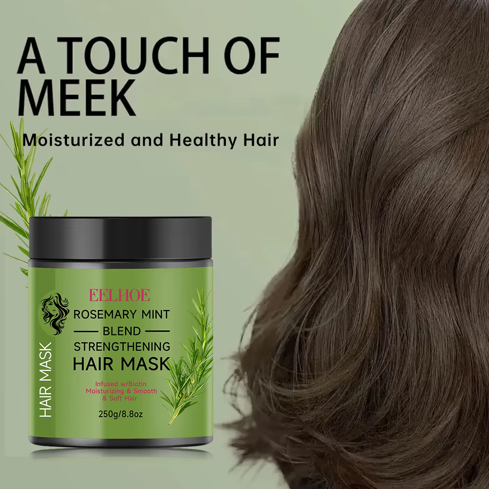Masque réparateur pour les cheveux secs et fendus, essence végétale de romarin, traitement nourrissa