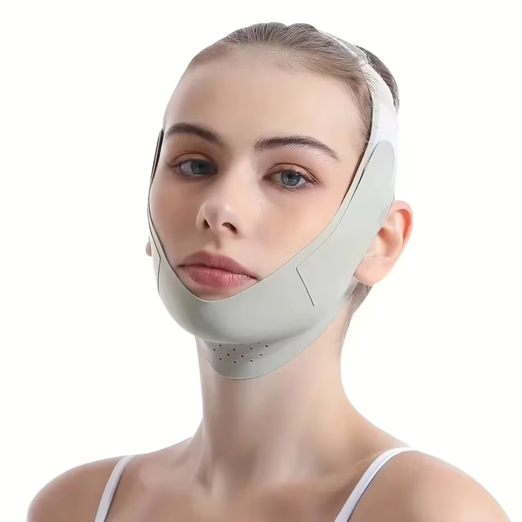 Masque de sommeil sculptant le visage, réutilisable, modelant en V, Lifting du visage, sangle Anti-r