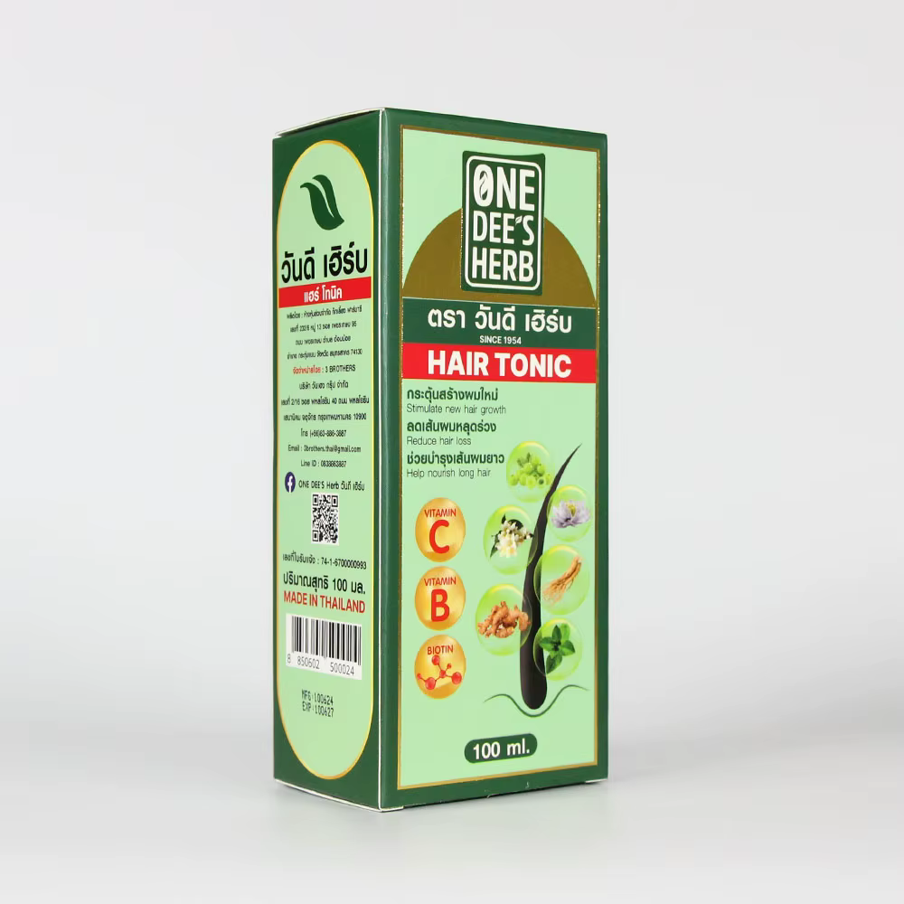 ONE DEE'S HERB HAIR-Nouveau tonic, croissance des cheveux, aide à la perte de cheveux, nourrit le cu