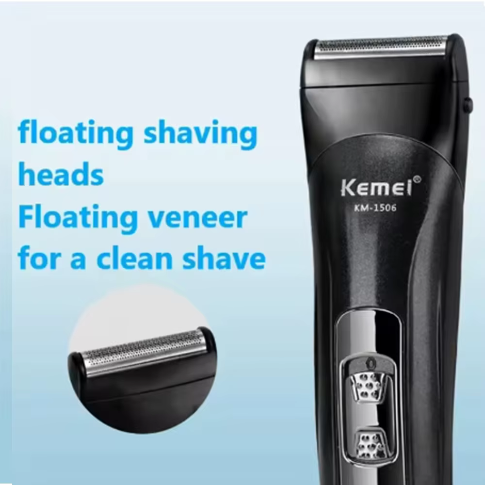 Kemei KM-1506 3 en 1 rasoir électrique coupe de cheveux charge tondeuse à cheveux électrique Recharg