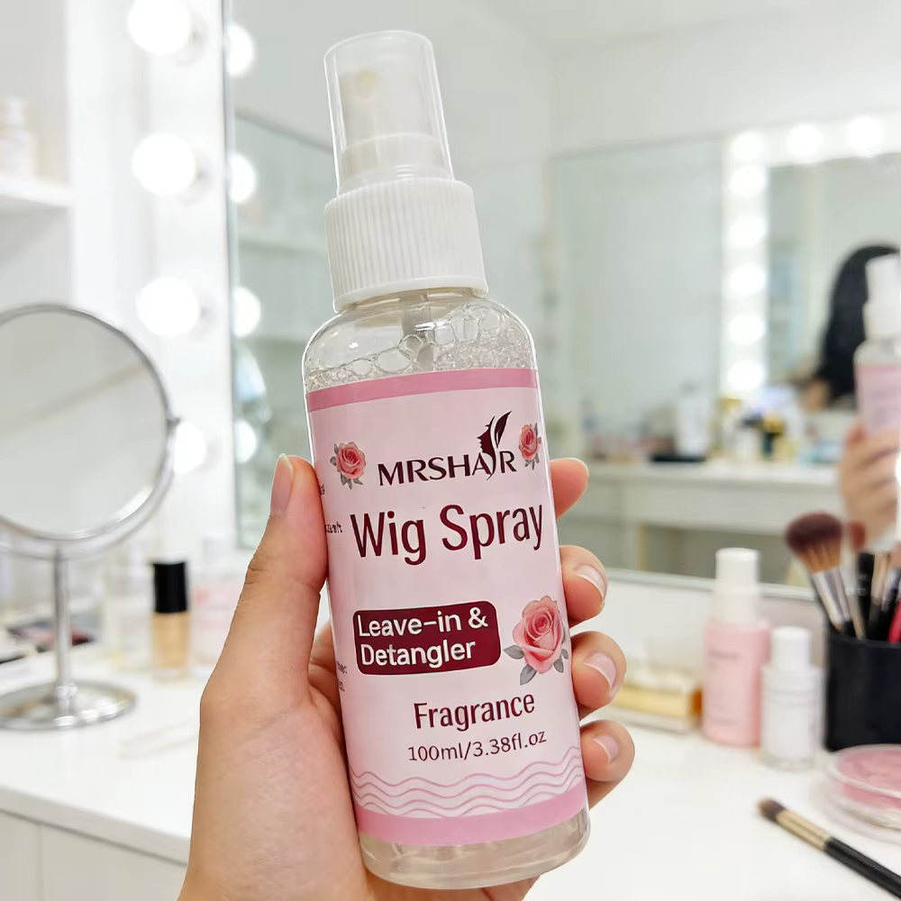 Spray hydratant pour perruque 100ml, soin lissant sans rinçage, liquide d'entretien pour perruque