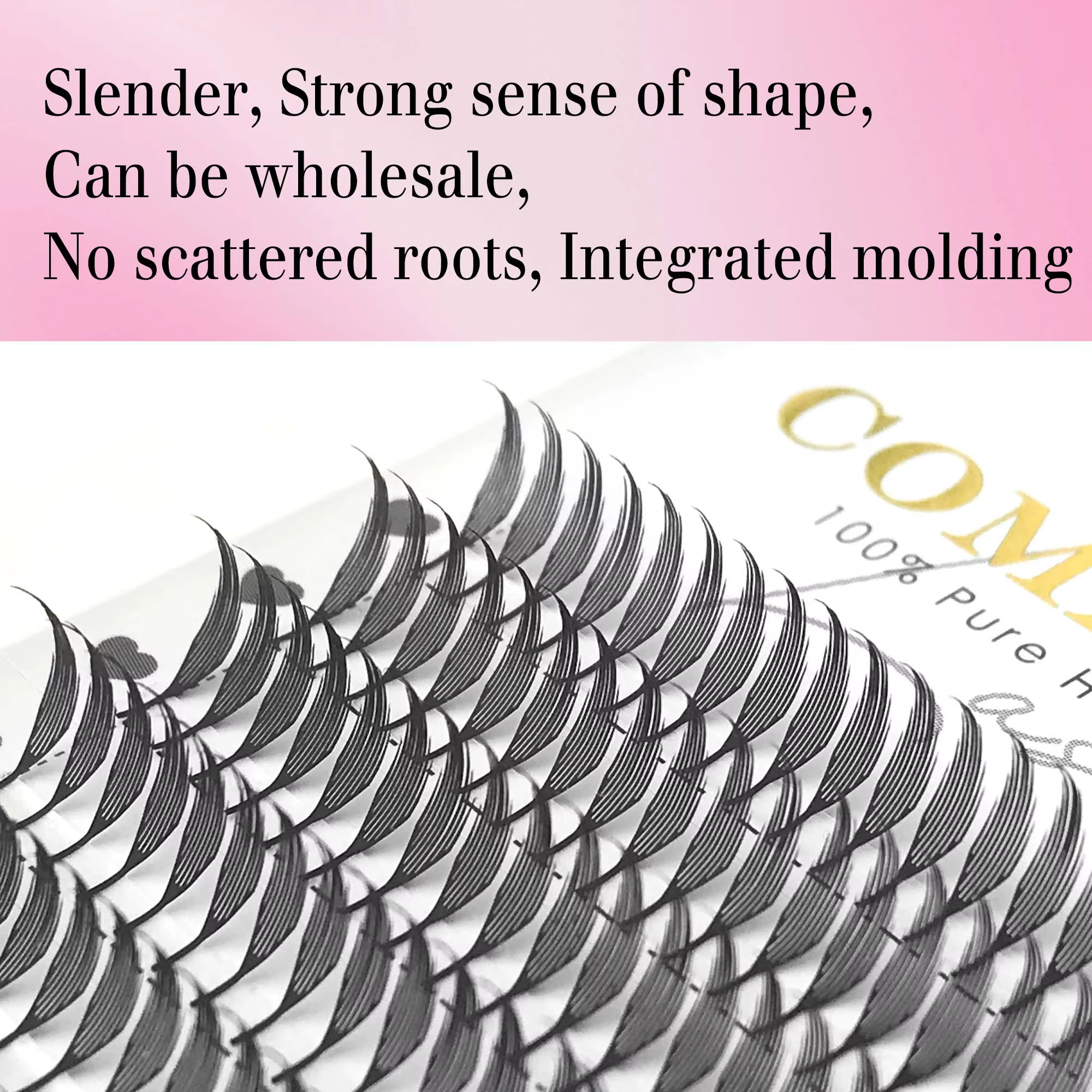 CoMango new spire lashes tower fans premade spikes eyelash extensions single/mix 8-15mm for anime ey