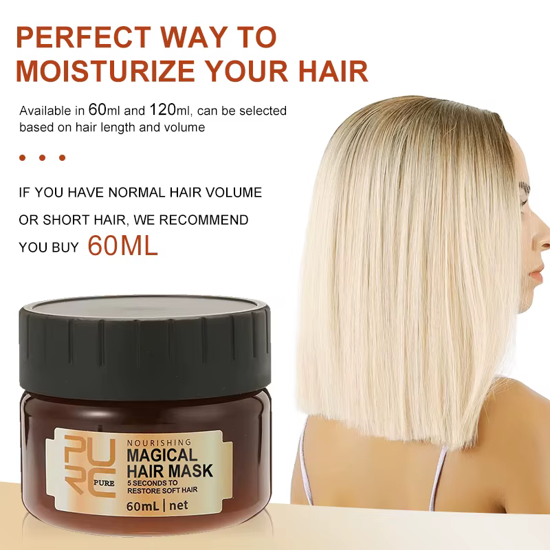 120/60ml masque capillaire magique huile d'argan crème de soin des cheveux réparation sec frisottis