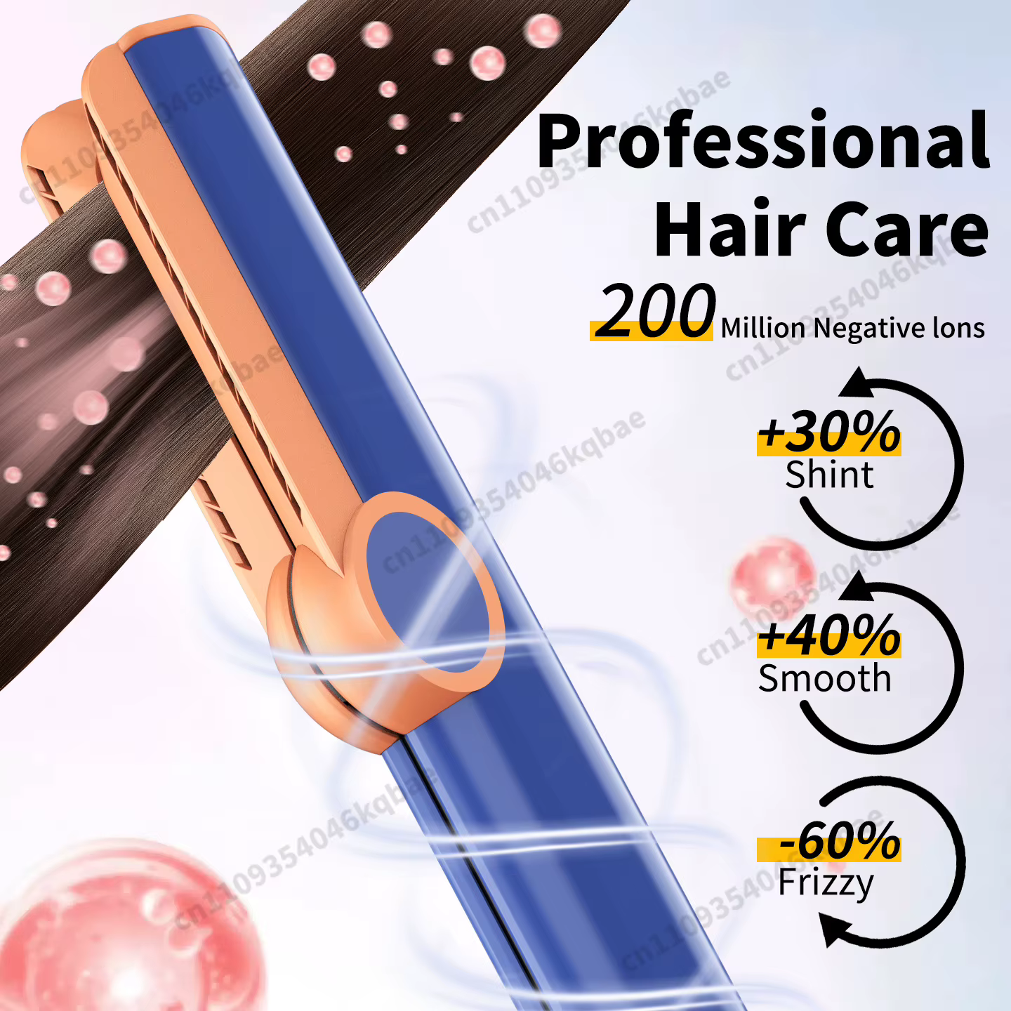 Lisseur de cheveux SenCiciMen, sèche-cheveux, fer à lisser à ions négatifs pour fixer l'humidité et