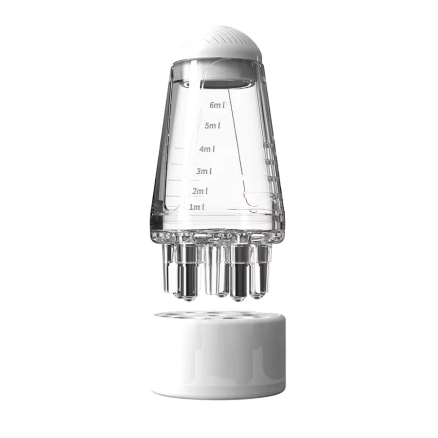 Flacon applicateur d'huile capillaire – Peigne de massage du cuir chevelu pour huiles essentielles e
