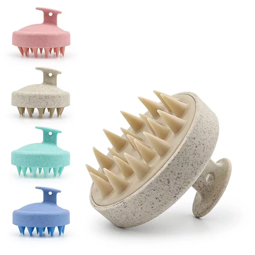 Brosse à shampoing en Silicone, brosse de Massage corporel, bain-douche, outil de Salon de coiffure,