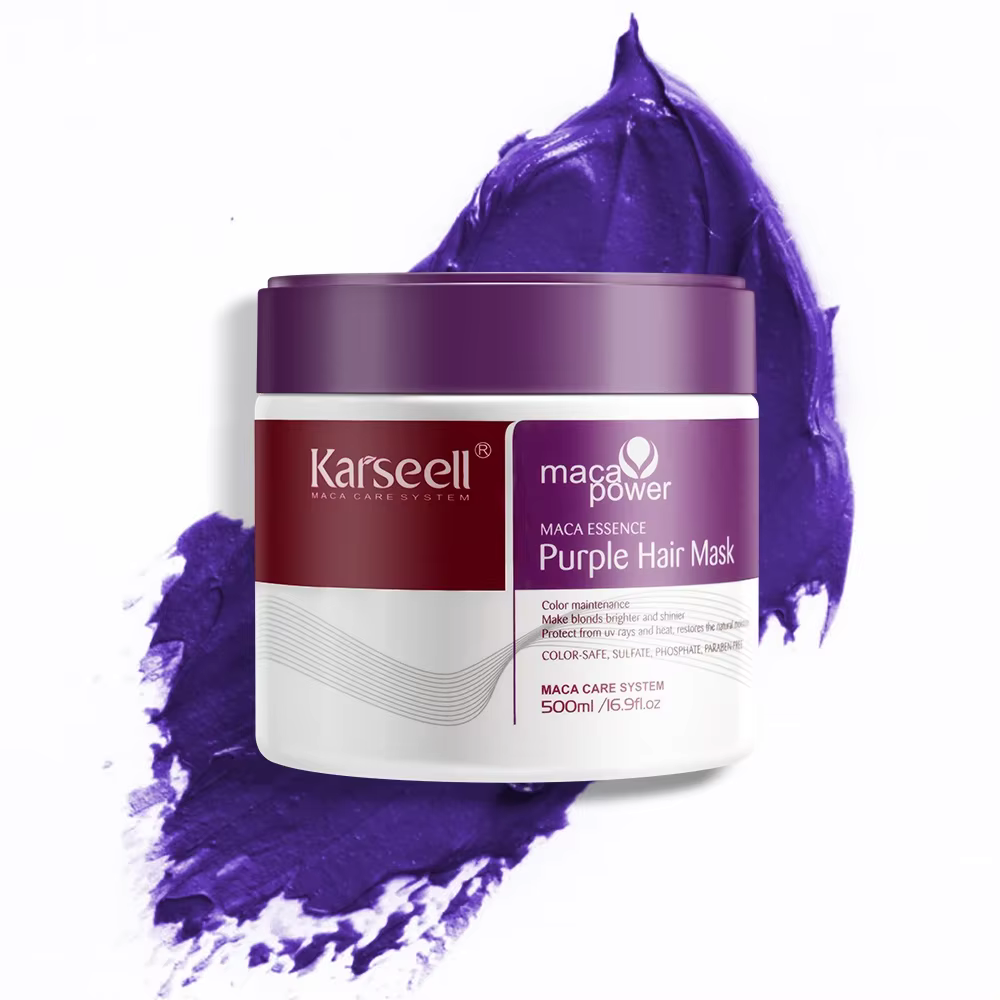 Karseell masque pour cheveux violets shampoing violet professionnel neutralise les tons jaunes en la