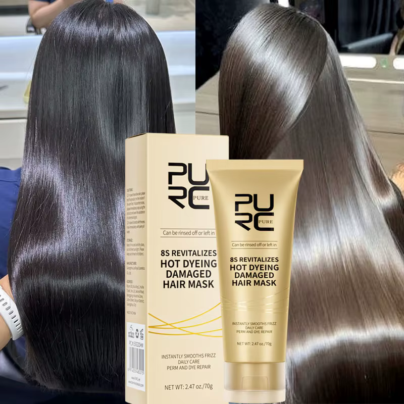 Masque capillaire magique en 8 secondes, traitement à la kératine pour lisser et réparer les cheveux