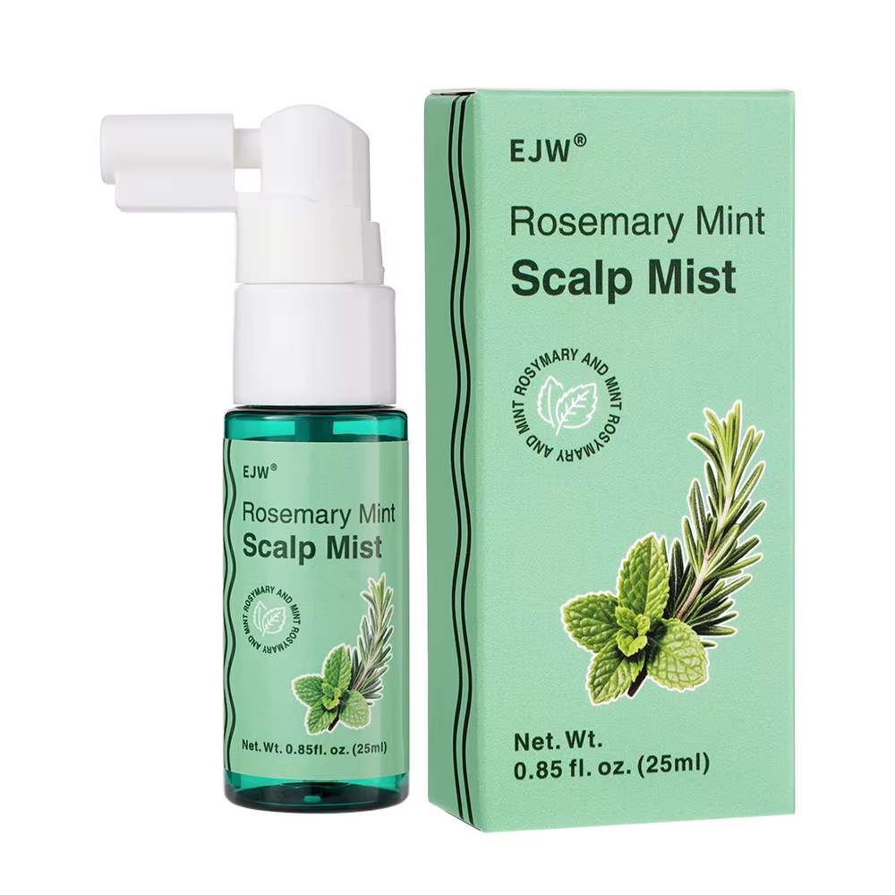 Spray de croissance capillaire, Gommage du cuir chevelu, Shampoing exfoliant au romarin pour le cuir