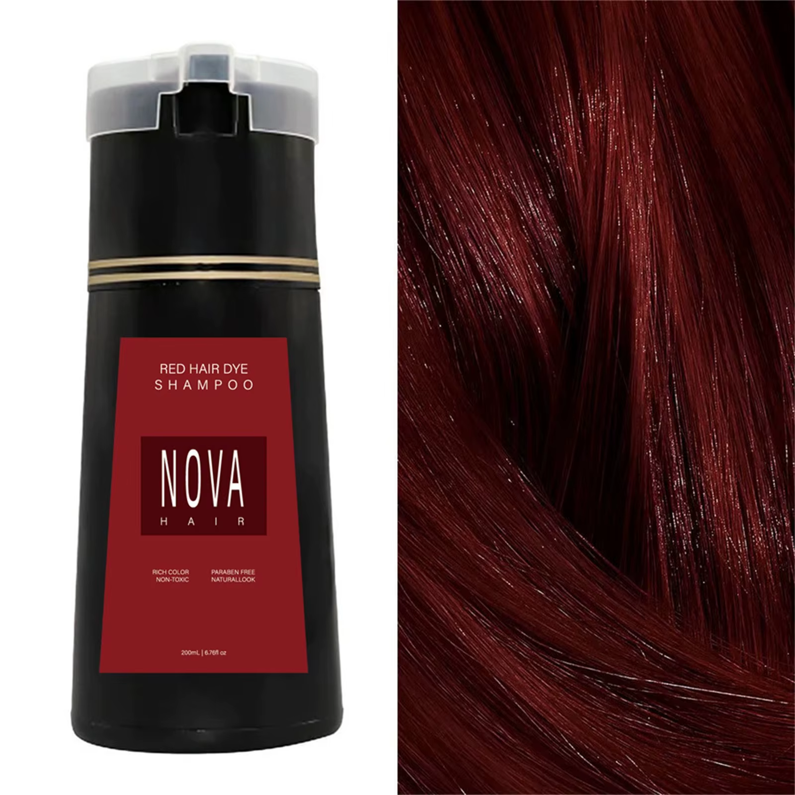 Dyestuff-Shampooing doux et rapide à documenter, colorant pour cheveux, poils 3 en 1, polygonum inst