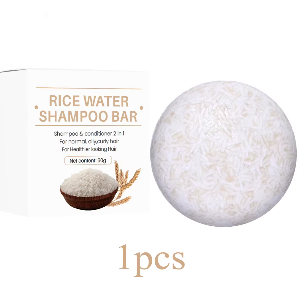 Shampoing au riz biologique, barre de savon, savon revitalisant sans huile, protéines d'eau de riz,