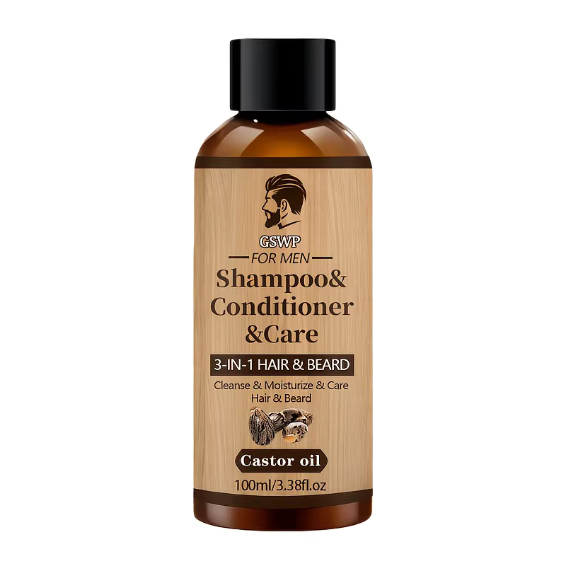GSWP 3-en-1 : Lavage pour cheveux et barbe, shampoing, après-shampoing et traitement : Nettoie et hy