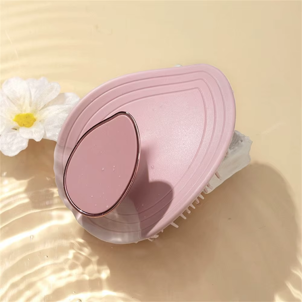 Brosse à shampoing en Silicone pour Massage du cuir chevelu, 1 pièce, essentiel pour le lavage des c