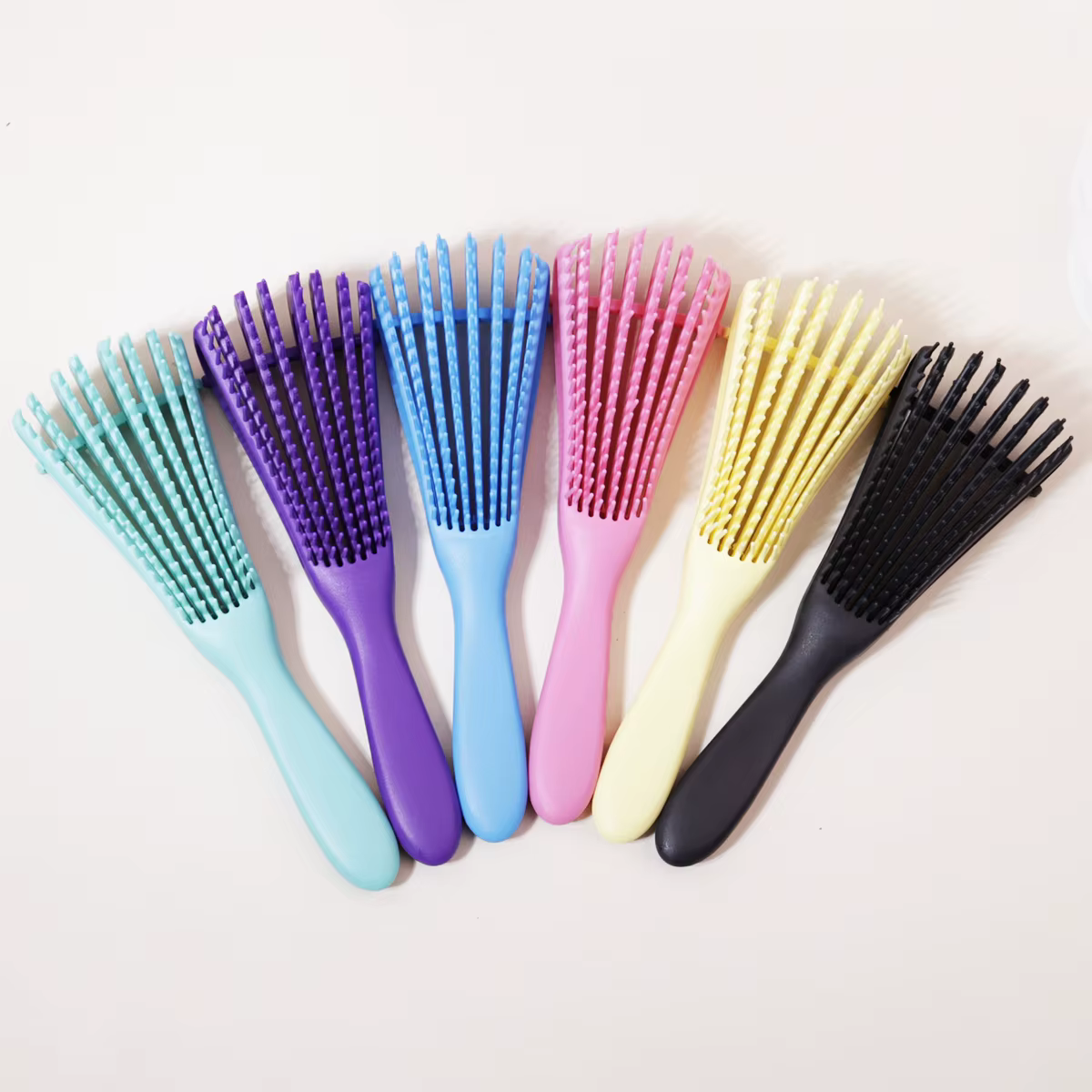 Brosse de massage du cuir chevelu, brosse à cheveux antistatique pour boucles humides, outil de coif