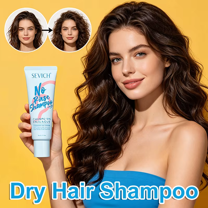Shampooing Sec Rafraîchissant Contrôle du Sébum Sans Eau pour Cheveux, Améliore la Robustesse, Augme