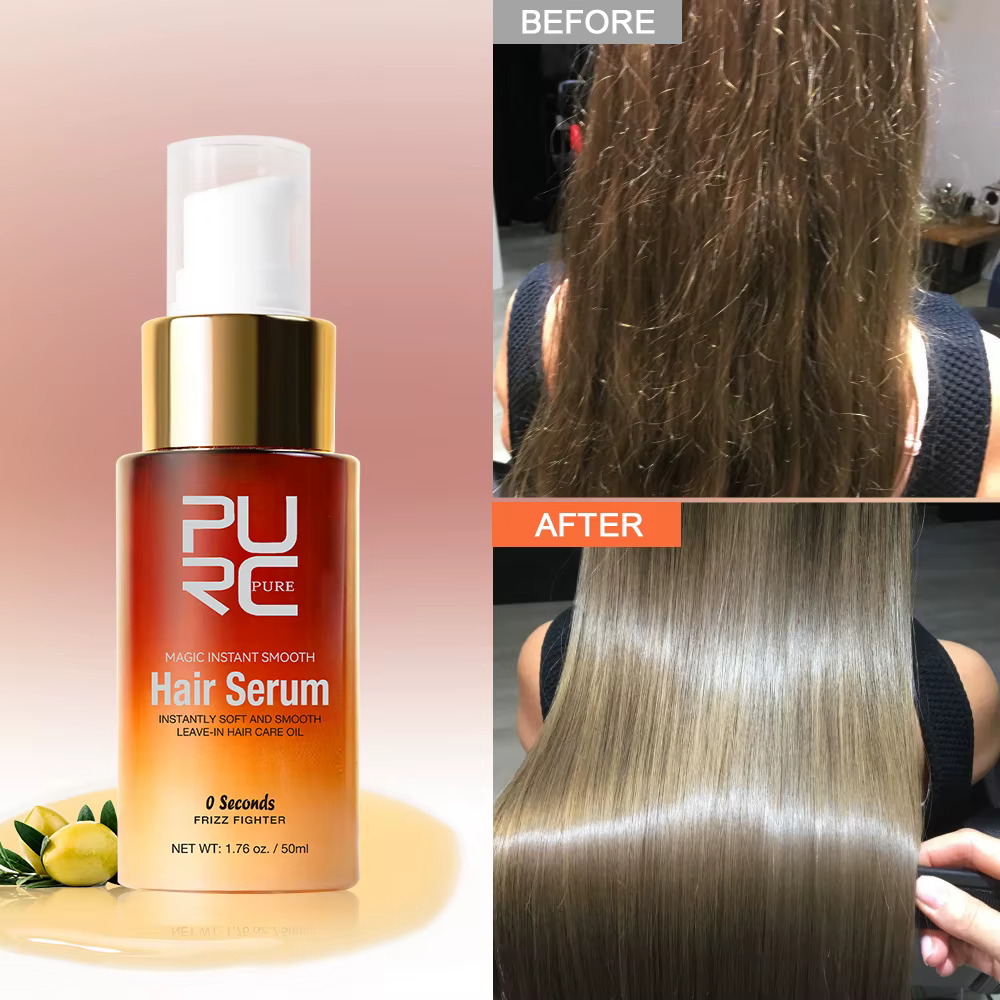 PURC – sérum magique instantané pour cheveux lisses, réparation nourrissante, huile pour cheveux end