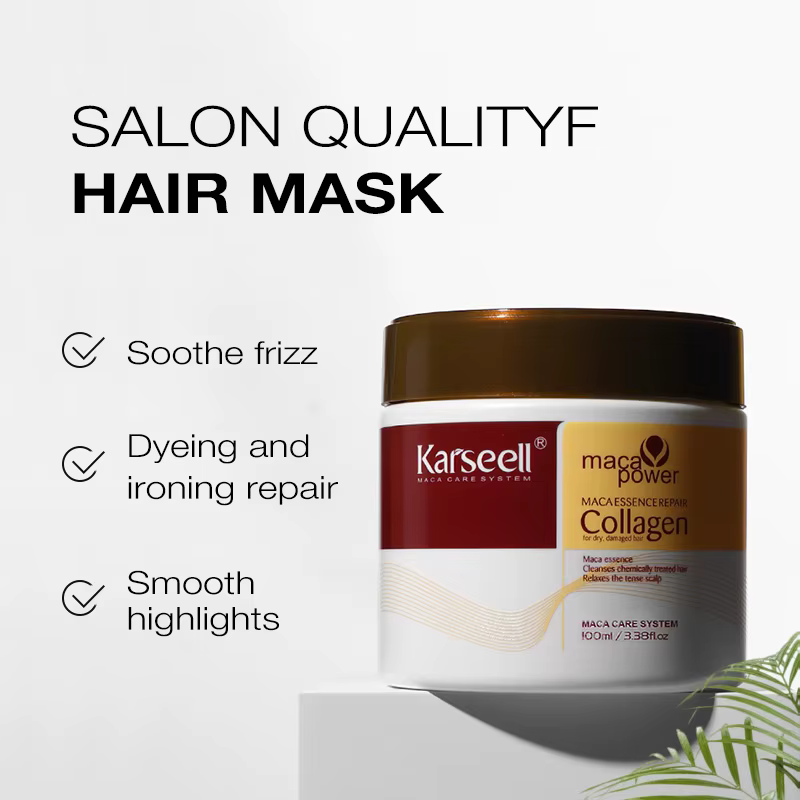 Karseell traitement capillaire au collagène masque capillaire revitalisant réparation profonde 100 m