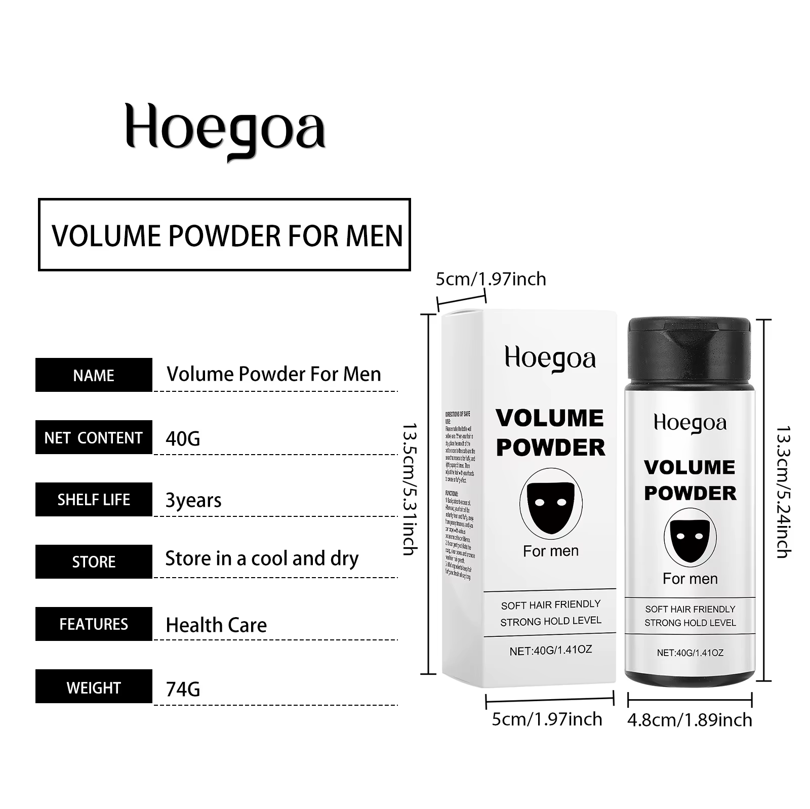 Poudre volumisante pour cheveux, contrôle de l'huile longue durée, poudre moelleuse pour augmenter l