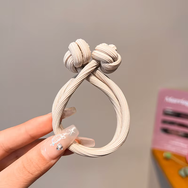 Attaches de cheveux en caoutchouc extensibles simples pour femmes, haute élasticité, mode fille, cor