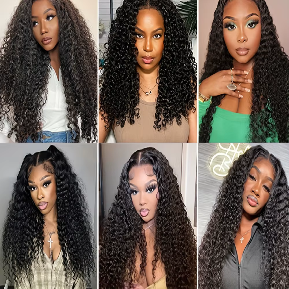 13x6 dentelle frontale perruque 250% densité birmane bouclés perruque cheveux humains 13x4 HD Transp