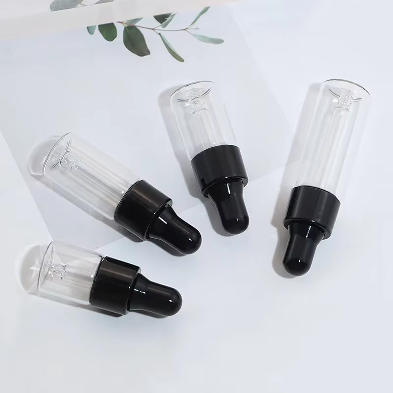 Petit flacon compte-gouttes Transparent de 1ml, 2ml, 3ml, huile essentielle, Essence, échantillon, v
