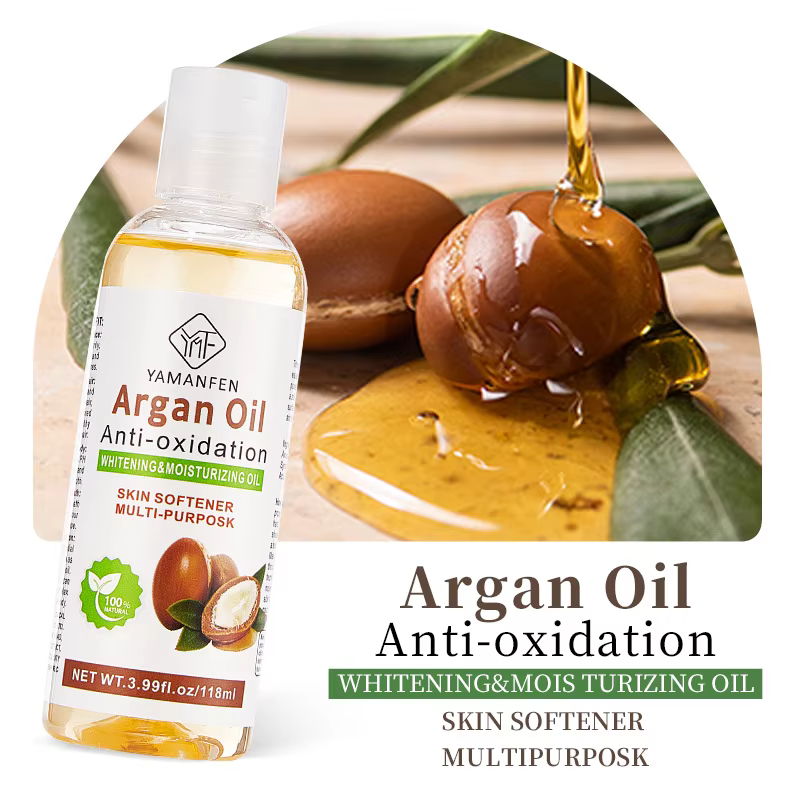 Huile de ricin, huile végétale d'argan, huile d'avocat, huile essentielle pour le soin du visage et 
