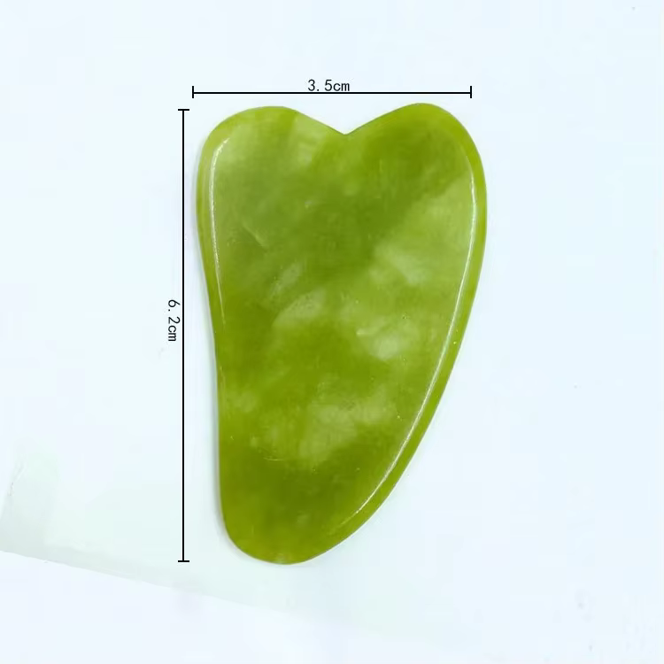 Gua Sha Massage pierre naturelle Jade Gua Sha Masajeador planche faciale Acupoint soins des yeux SPA
