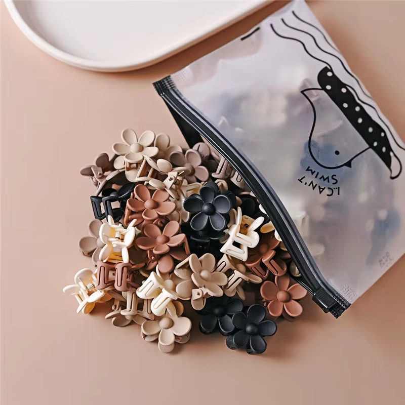 Petites clips beiges mixtes, accessoires pour filles mignonnes, parfaits pour un usage quotidien, de