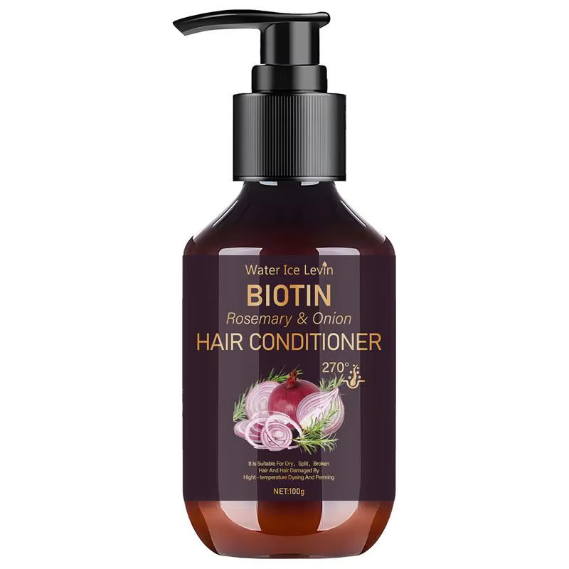 Shampoing naturel à l'oignon et au romarin, hydrate les cheveux, ajoutez la brillance, massages en d