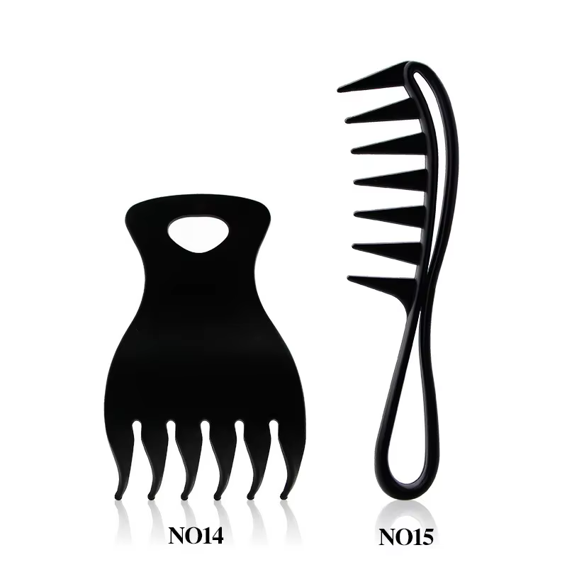 Ensemble de peignes à huile épais en plastique portable, brosse à cheveux coiffante classique, peign