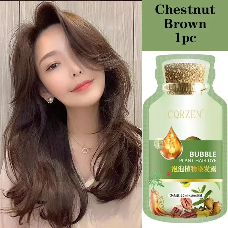 Shampooing pour couvrir les cheveux gris, colorant non irritant, document pour cheveux, bricolage, m