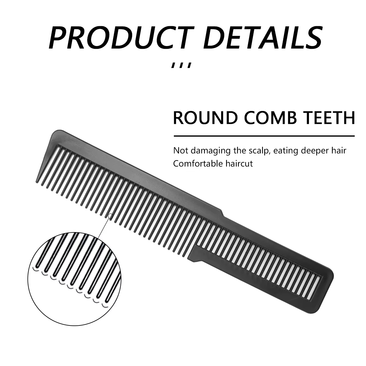 Peigne professionnel en plastique à double usage pour Salon de coiffure, antistatique, pour barbiers
