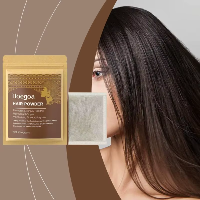 Poudre nourrissante pour le soin du cuir chevelu : Poudre de shampoing volumisante, lissante et fort