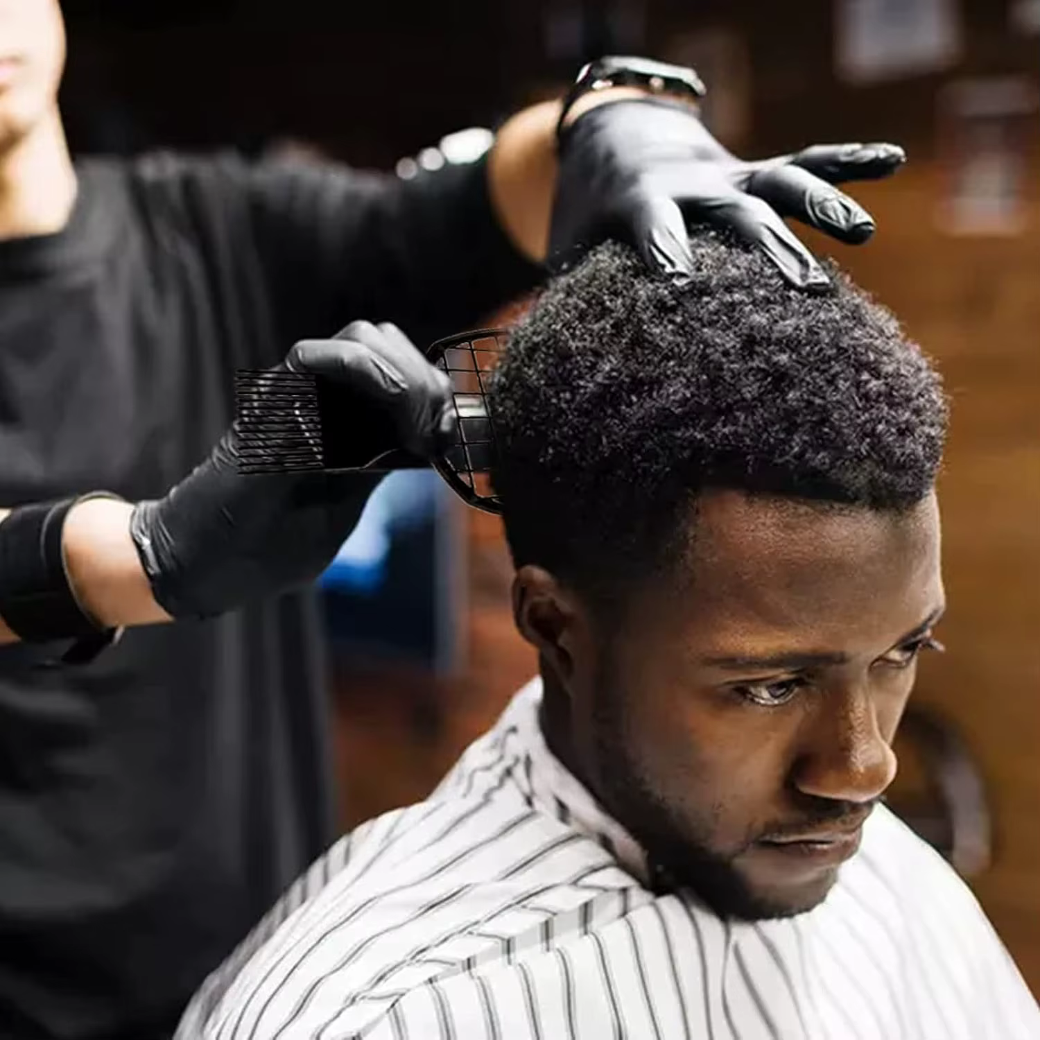 Éponge de peigne à cheveux Afro Twist, 2 pièces, brosse en éponge pour cheveux bouclés pour hommes e