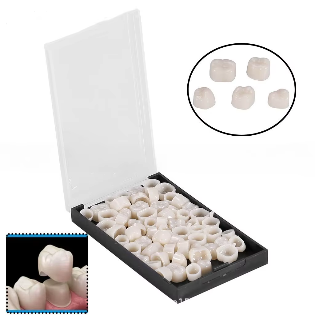 Couronne temporaire pour dents avant, fausses dents, 60/90 pièces/boîte pour soins bucco-dentaires, 