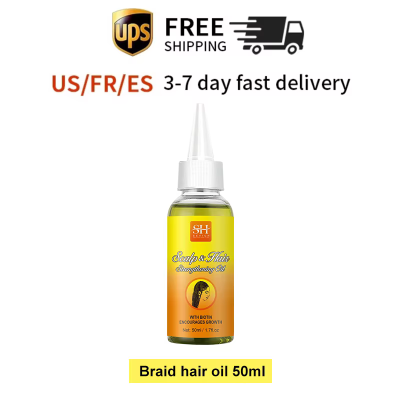 Gel de tressage coiffant à l'alopécie de traction, 100g, contrôle des bords, crème saillante, biotin